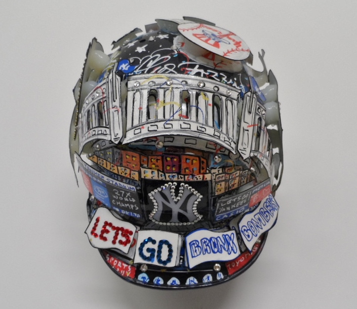 CHARLES FAZZINO - Yankees Mini Helmet with Case