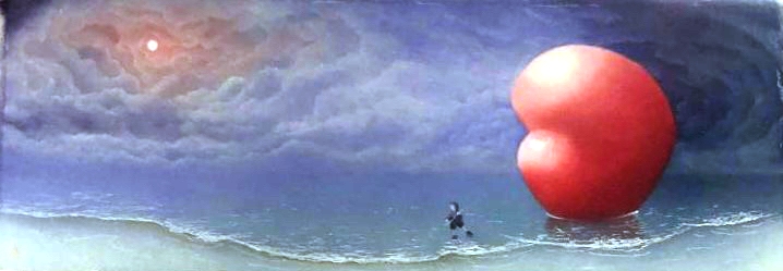 MACKENZIE THORPE - Walking On Water - Pastel on Board - 44x16 inches