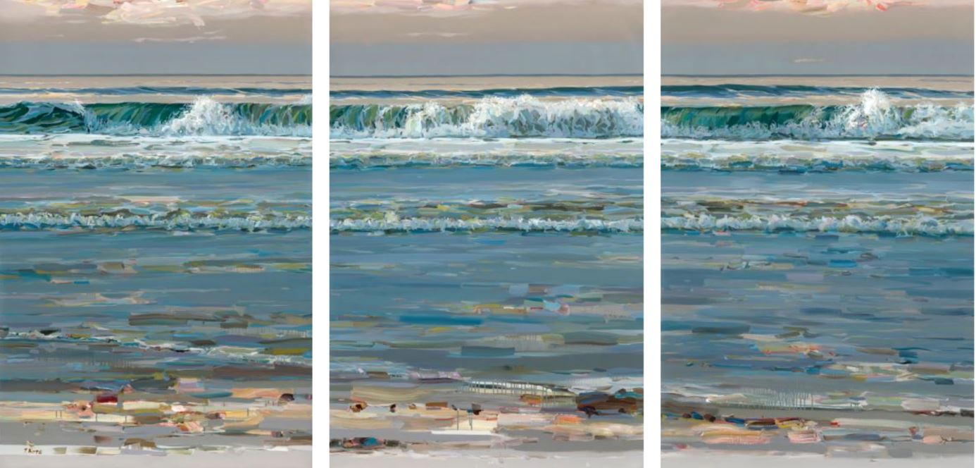 JOSEF KOTE - Sea Change Diptych - Acrylic on Canvas - 48x72 inches each