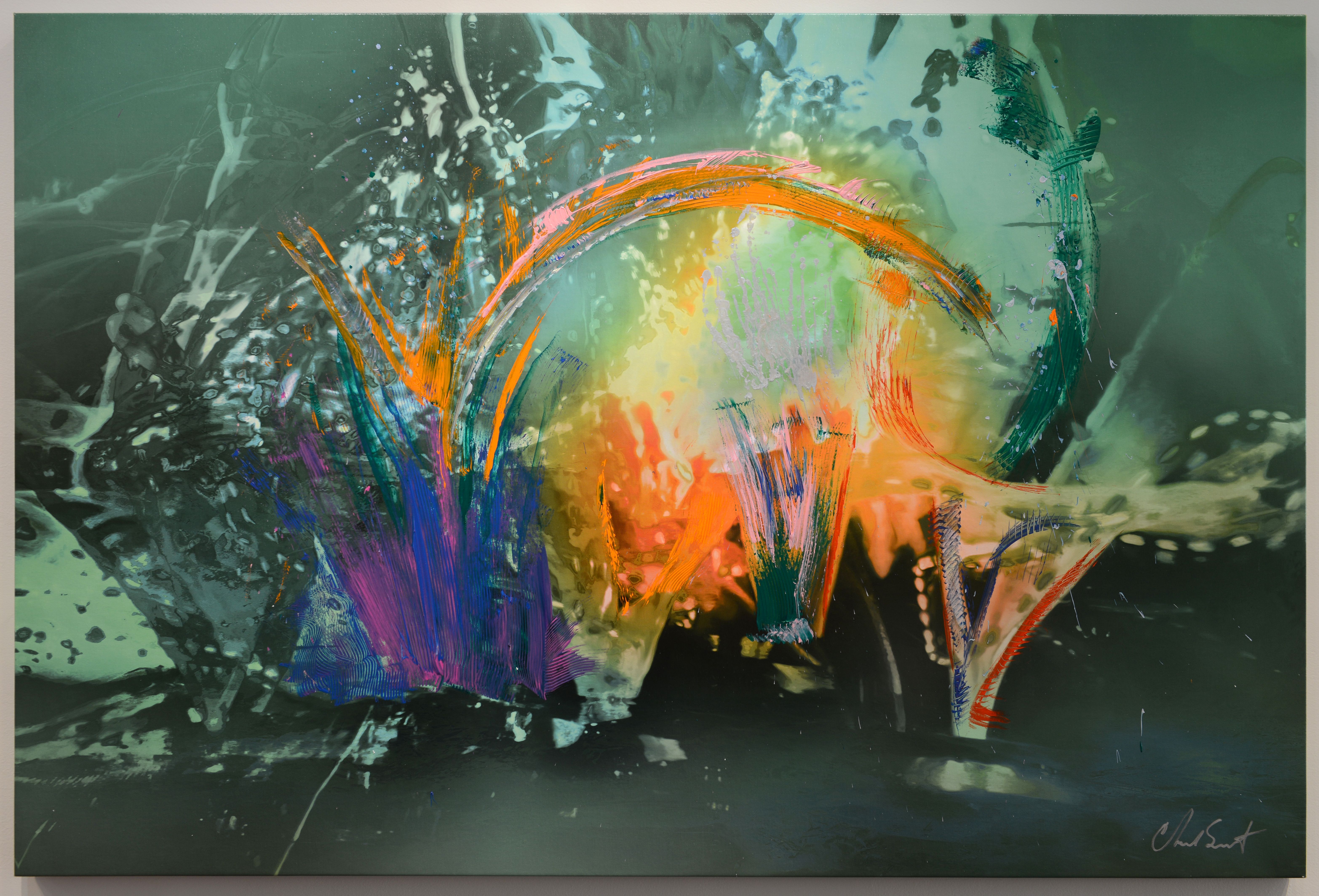 CHAD SMITH - Thirsty - Mixed Media on Canvas - 40x60 inches