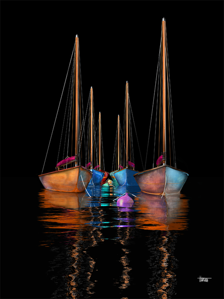 STEPHEN HARLAN - Nightlife - Giclee on Aluminum - 30 x 40 inches