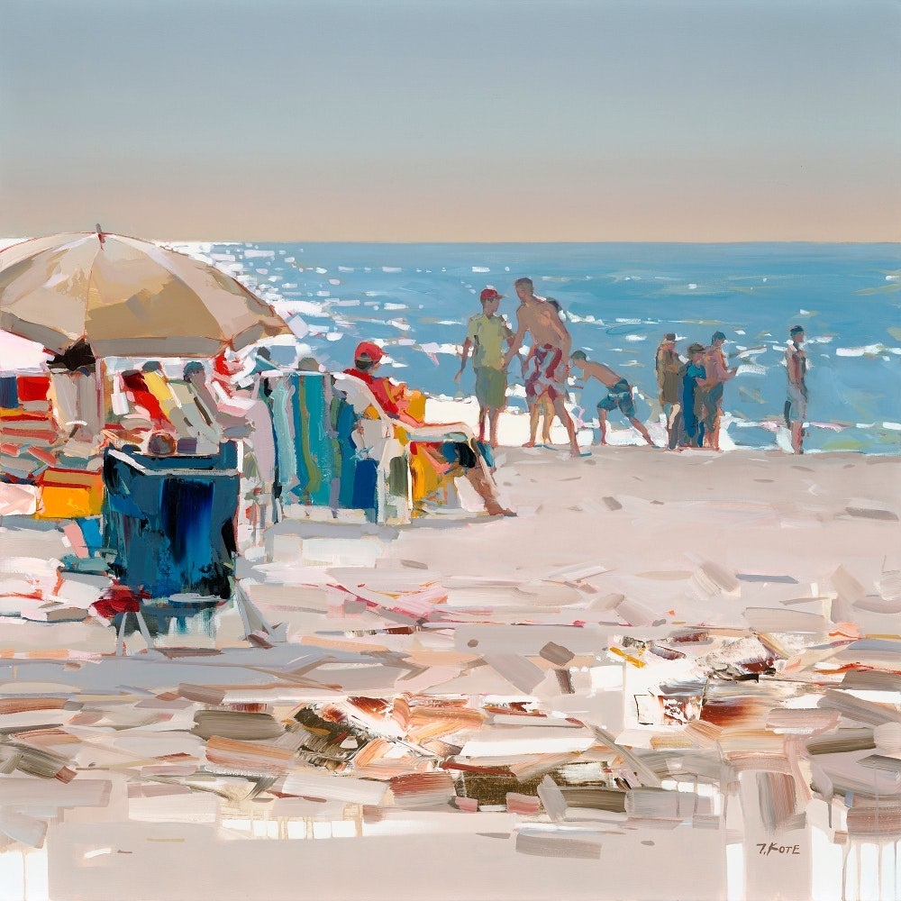 JOSEF KOTE - It Was August - Acrylic on Canvas - 48x48 inches
