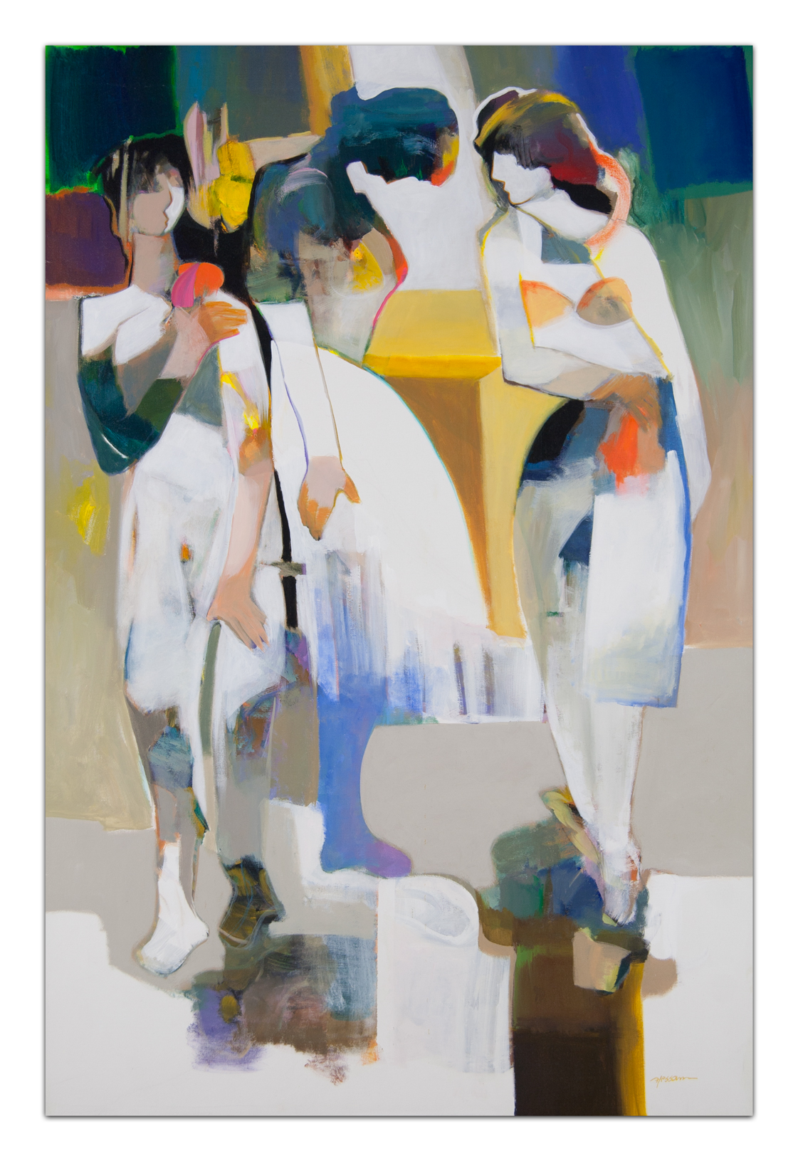 HESSAM ABRISHAMI - Unexpected - Acrylic on Canvas - 59x39 inches