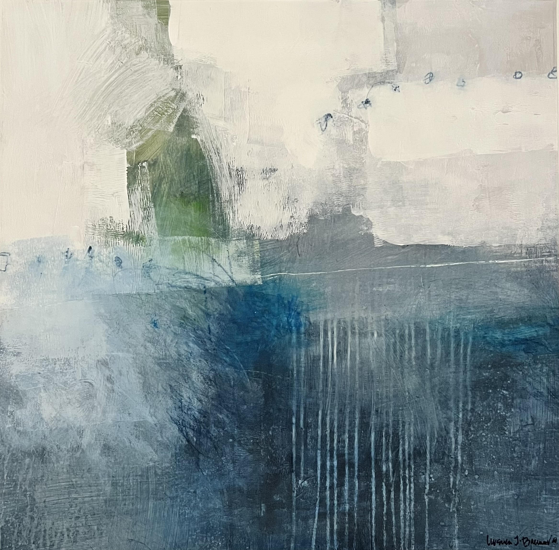 URSULA BRENNER - Blue Haze - Oil on Canvas - 30x30 inches
