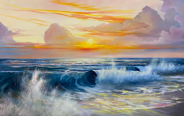 BRIAN O'NEILL - Golden Hour - Oil on Canvas - 36x60 inches