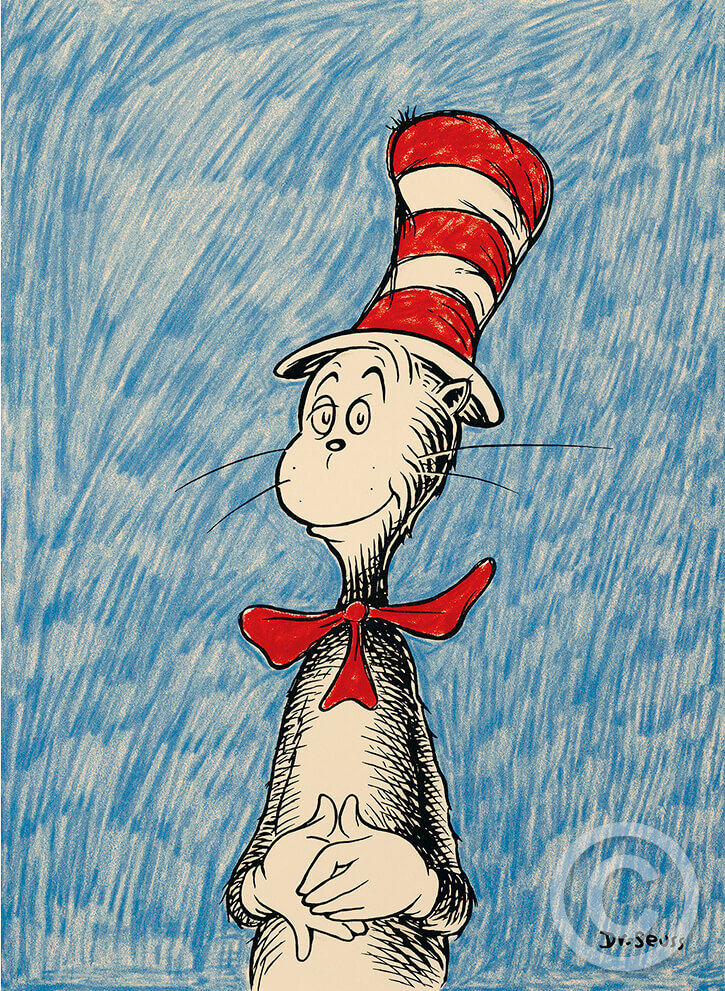 DR. SEUSS - The Cat's Debut - Right - Pigment Print on Archival Paper - 22x16 inches