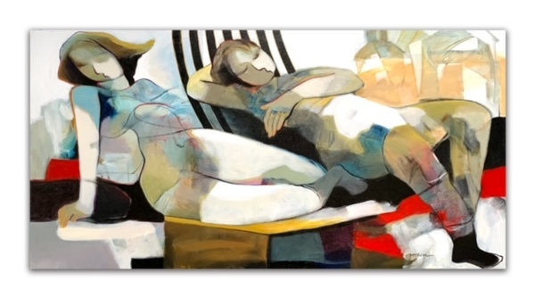 HESSAM ABRISHAMI - Shadows of Calm - Giclee on Canvas - 24 x 48 inches
