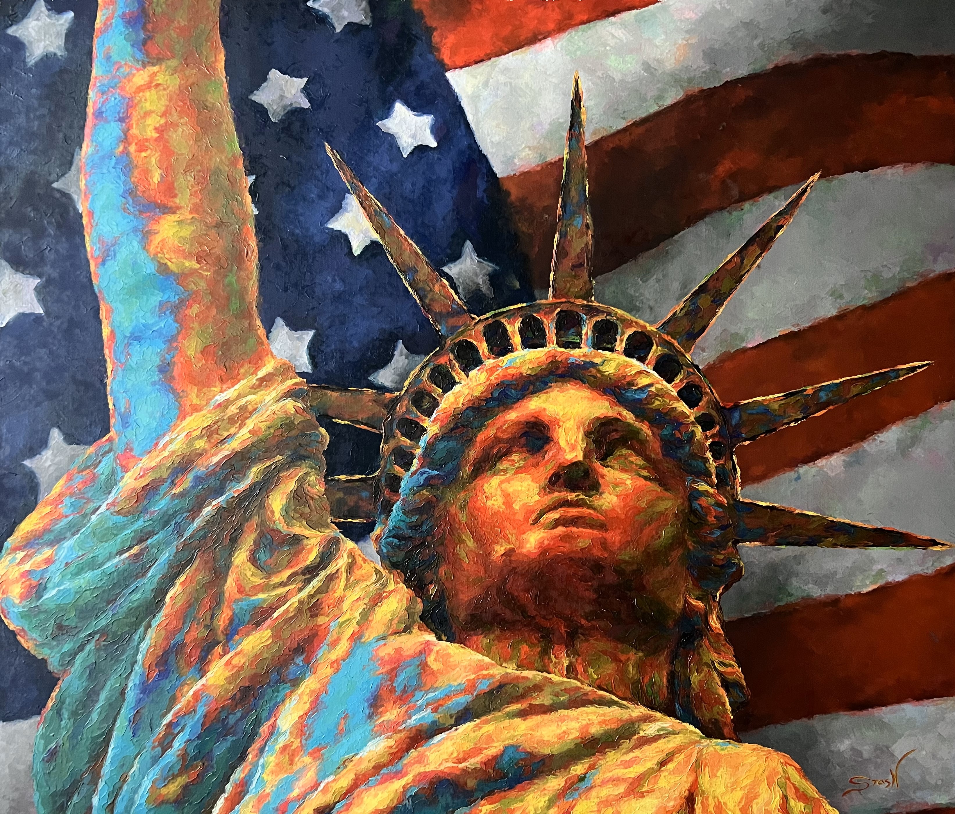 STAS NAMIN - Liberty - Oil on Canvas - 25x30 inches