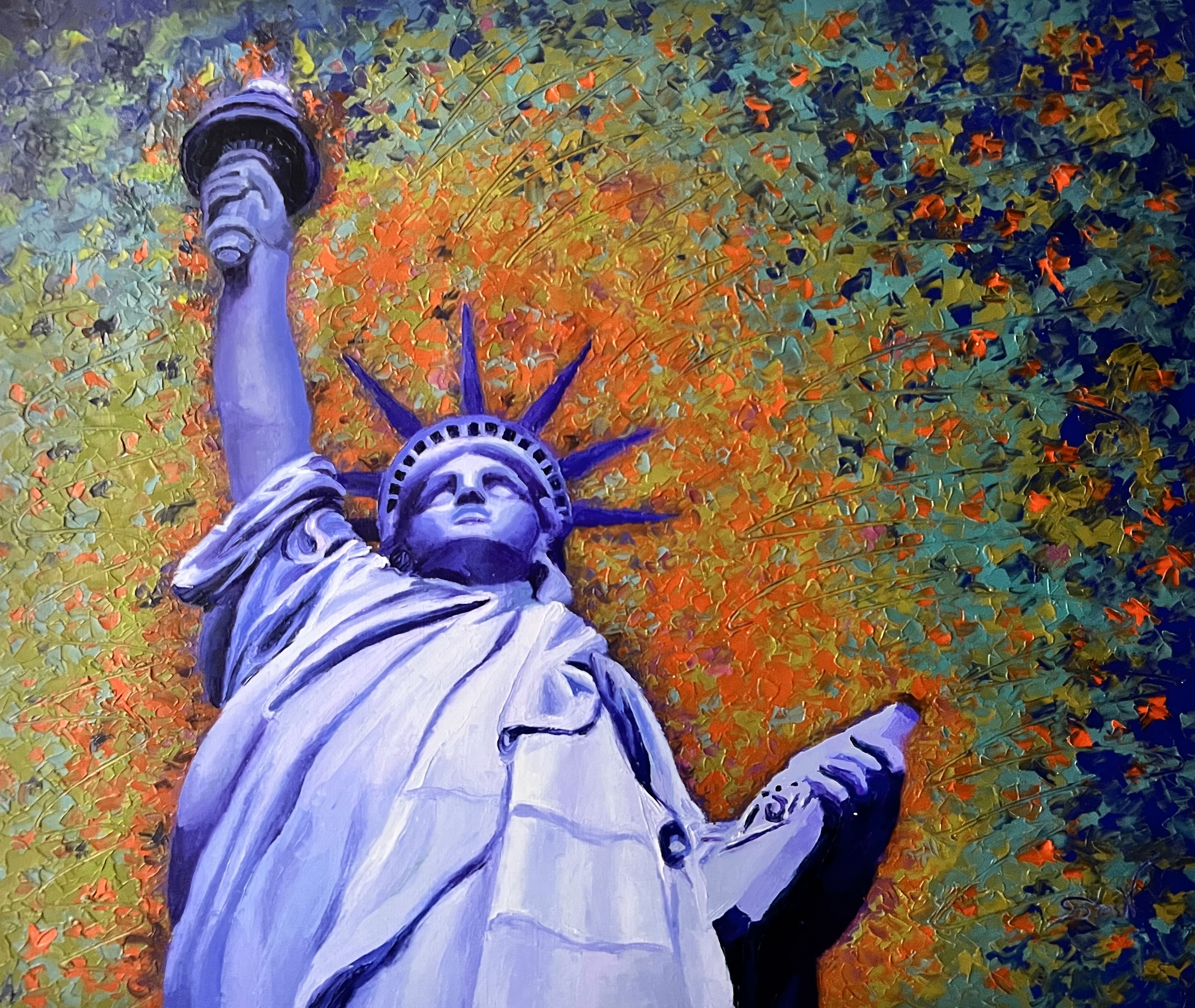 STAS NAMIN - Liberty - Oil on Canvas - 25x30 inches