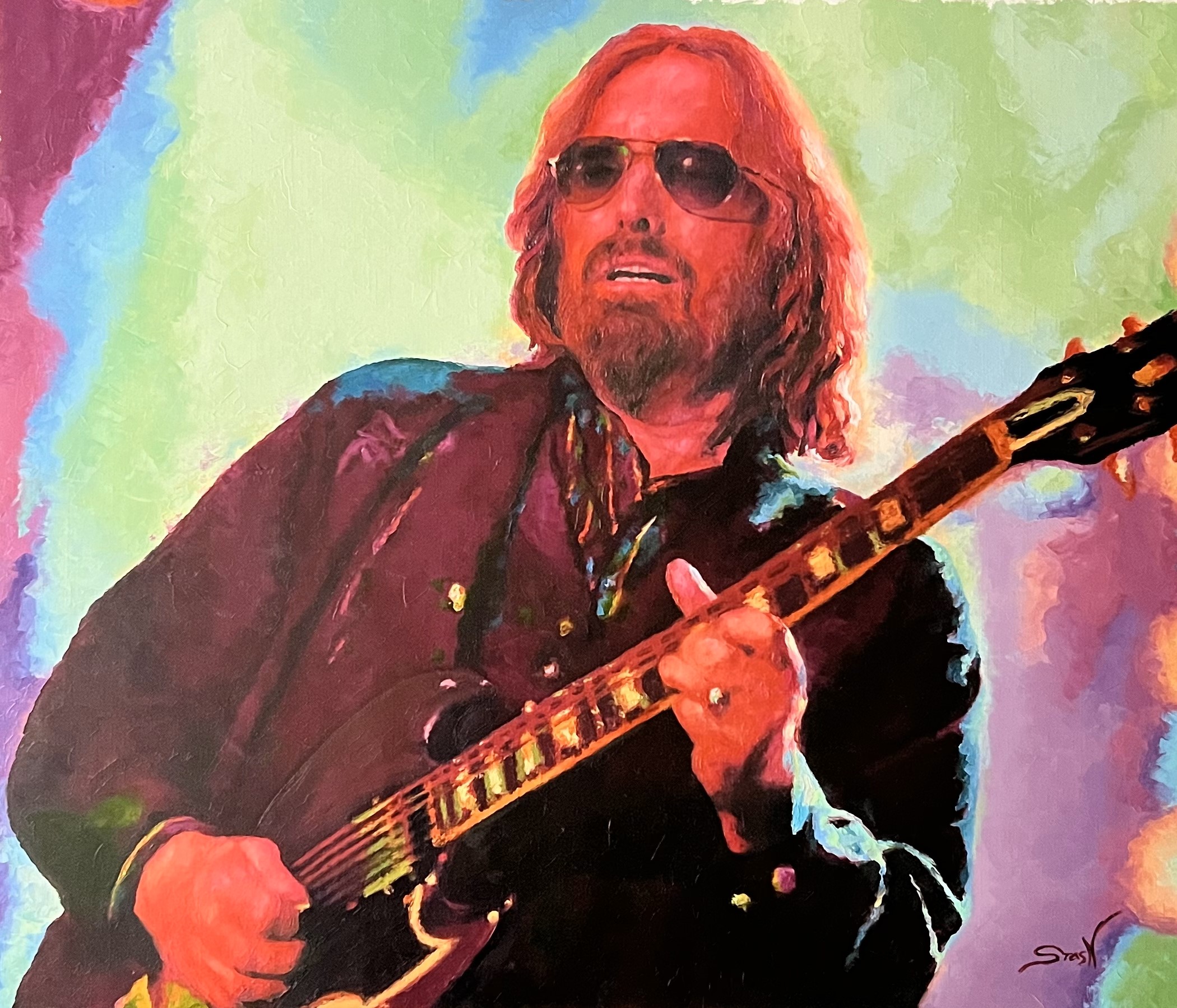 STAS NAMIN - Tom Petty - Oil on Canvas - 30x25 inches