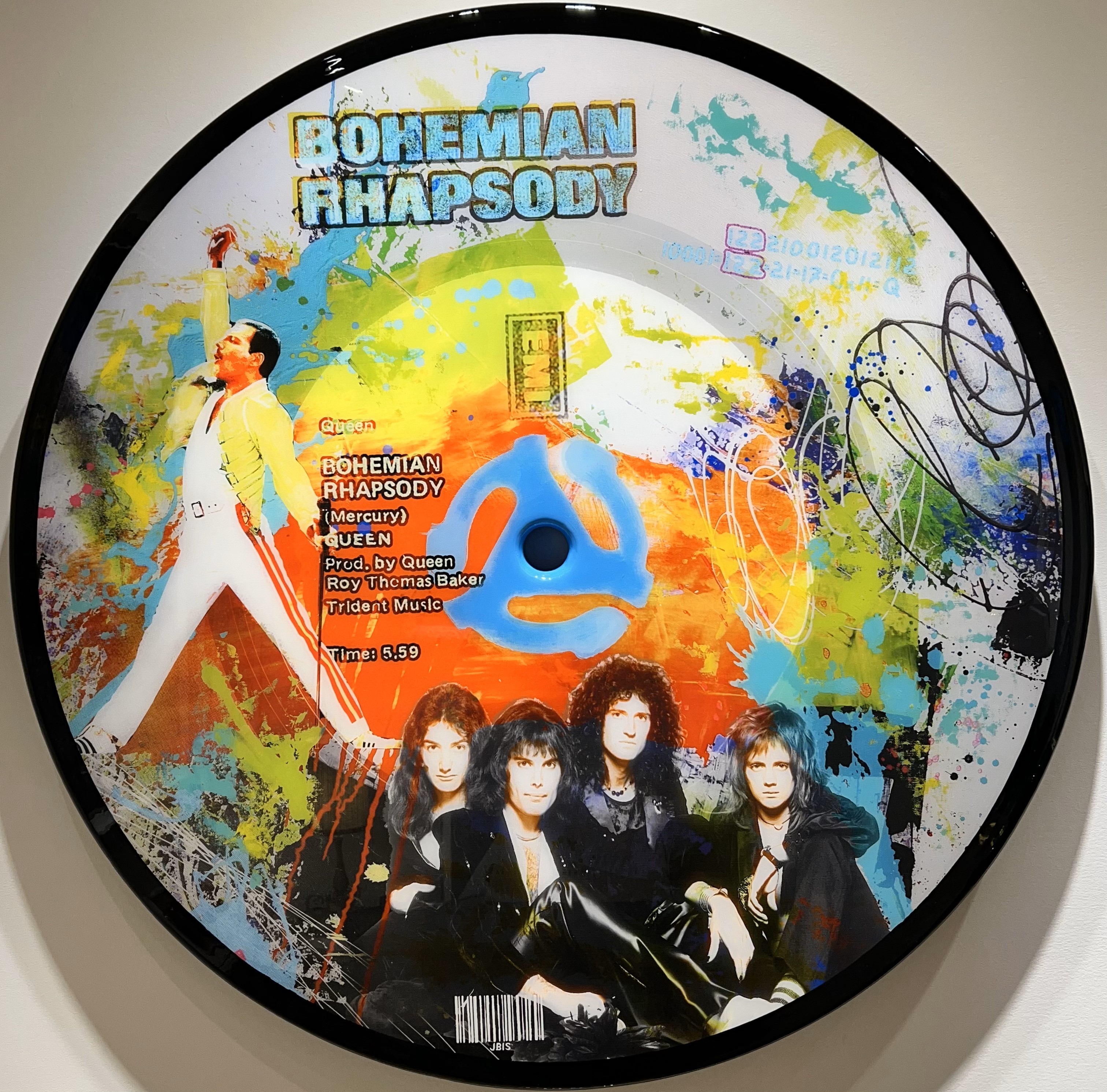 THE BISAILLON BROTHERS - Bohemian Rhapsody Vinylgraph - Mixed Media - 36x36 inches