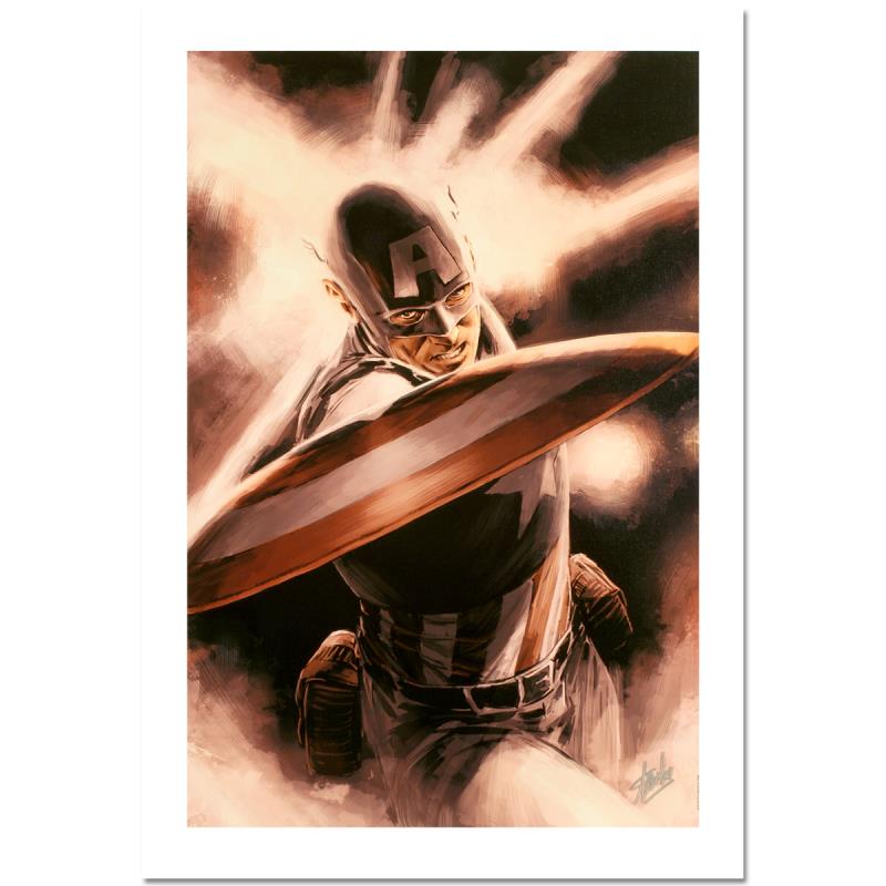 STAN LEE - Captain America Theater of War - Giclee on Canvas - 22x33 inches