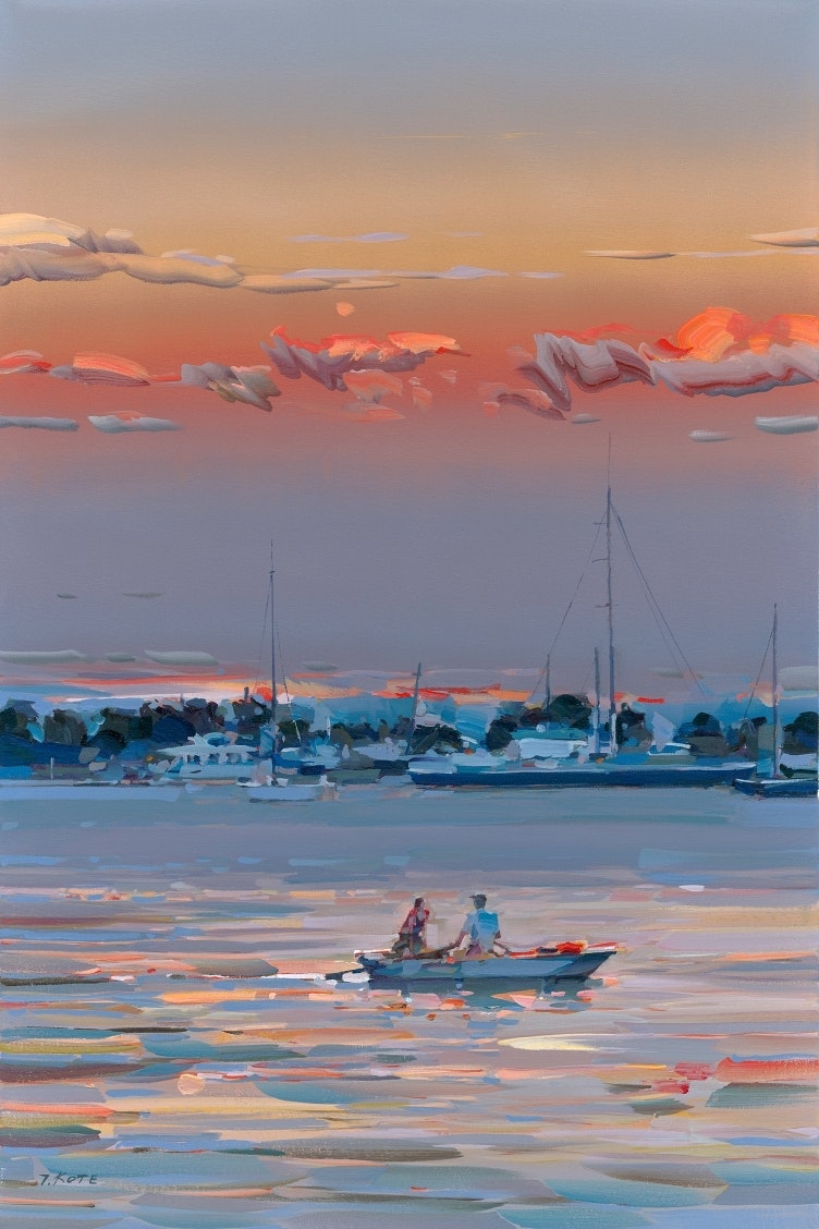 JOSEF KOTE - Fragile Light - Acrylic on Canvas - 36x24 inches