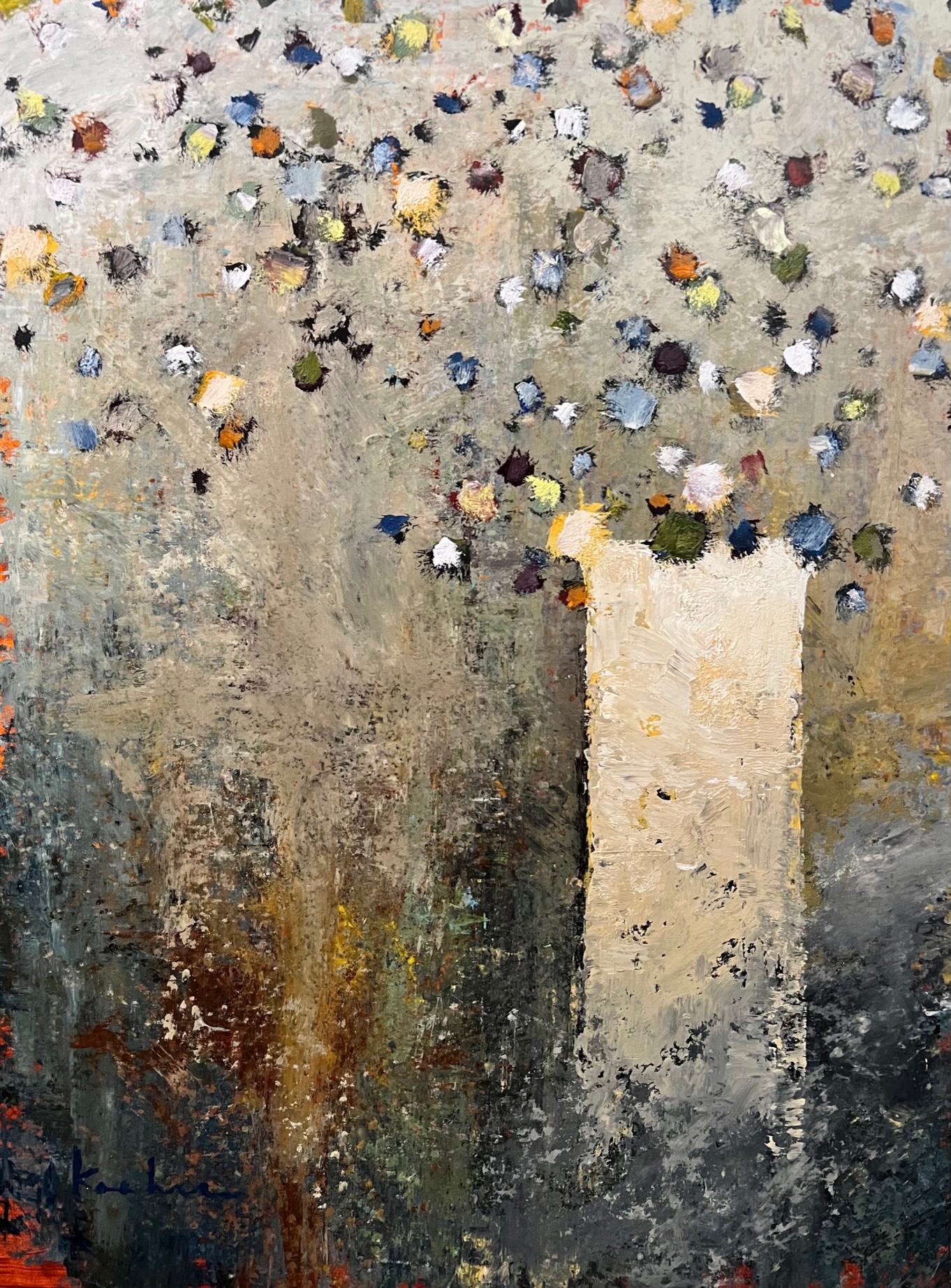 JEFF KOEHN - Colorful Arrangement - Oil on Canvas - 42x32 inches