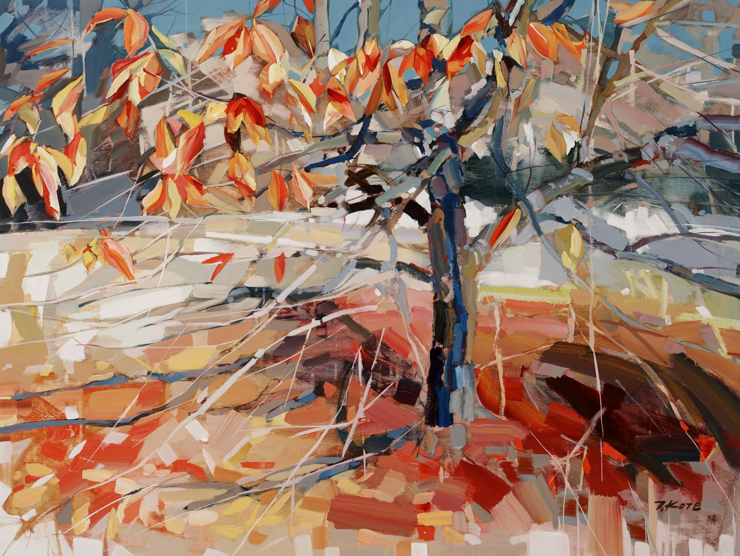 JOSEF KOTE - Natural Balance - Acrylic on Canvas - 36x48 inches