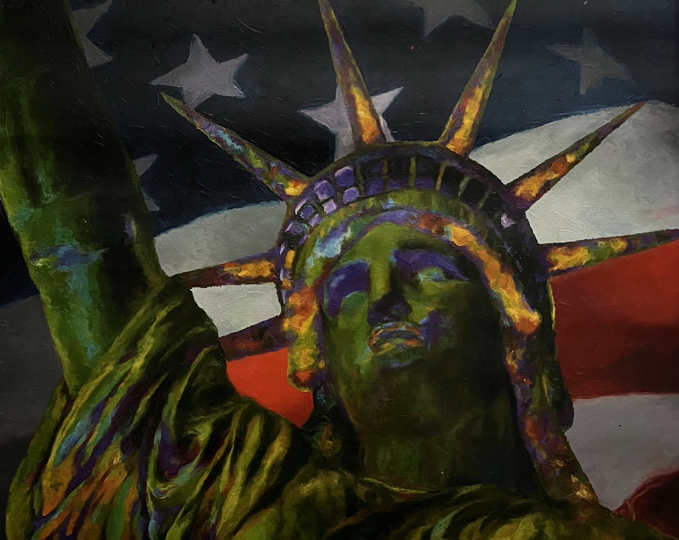 STAS NAMIN - Liberty - Oil on Canvas - 16x20 inches