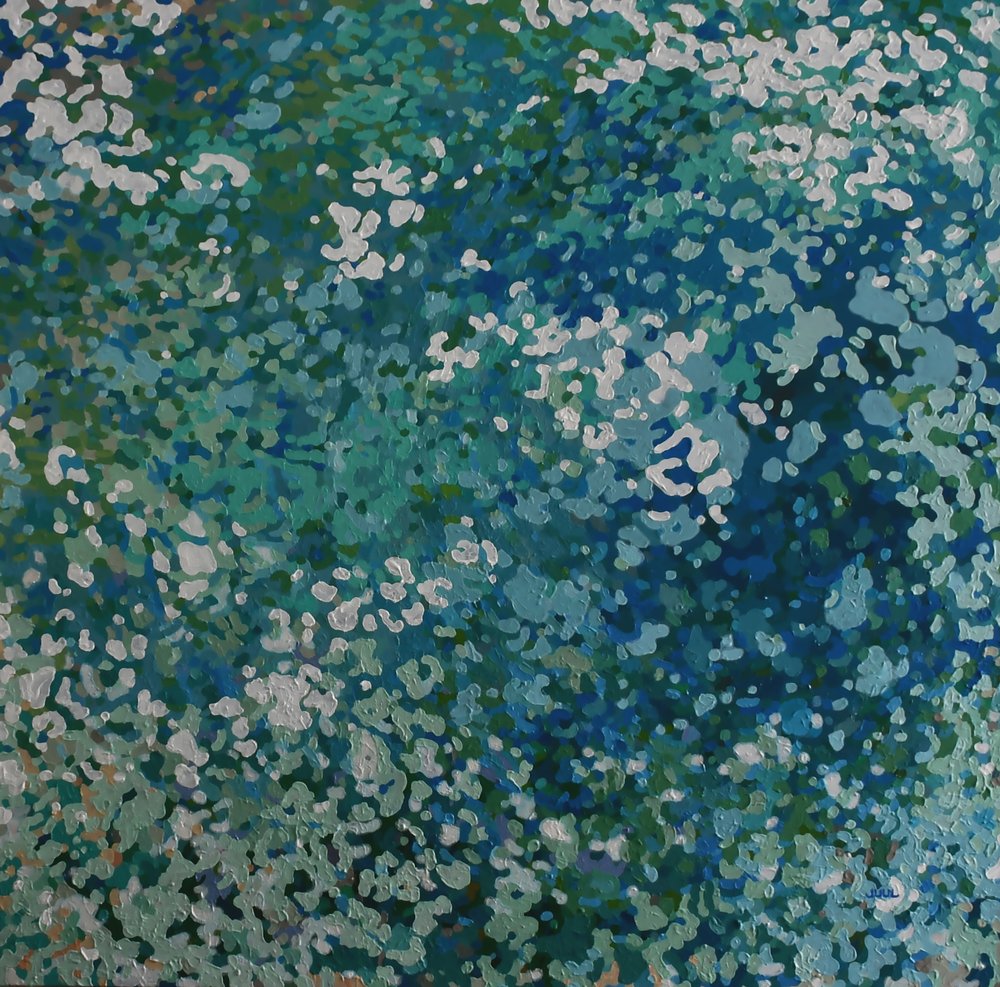 MARGARET JUUL - Avalon - Acrylic on Canvas - 48x48 inches