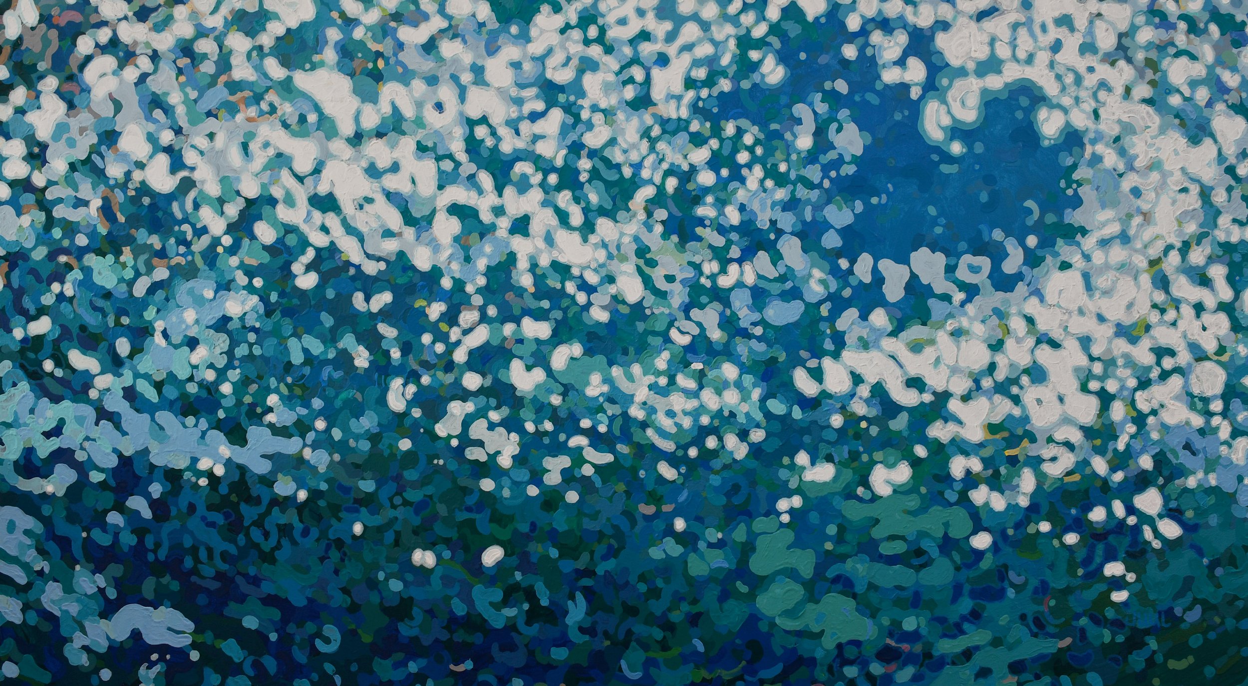 MARGARET JUUL - Upward Morning - Acrylic on Canvas - 30x60 inches