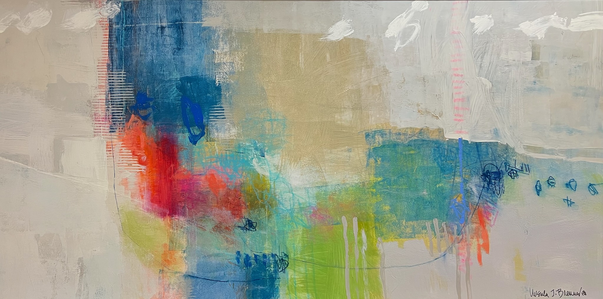 URSULA BRENNER - Dreamscape - Oil on Canvas - 30x60 inches
