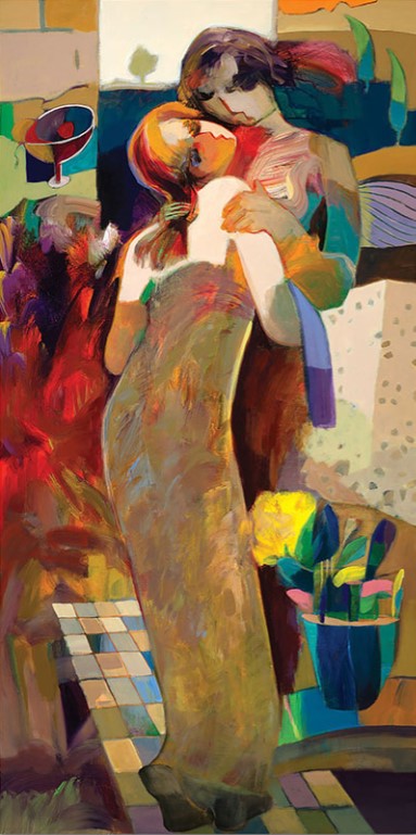 HESSAM ABRISHAMI - In My Arms - Limited Edition Archival on Canvas - 48x24 inches
