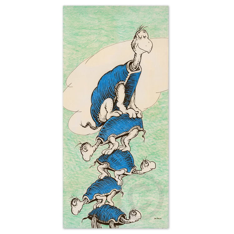 DR. SEUSS - King of the Pond 50th Anniversary - Serigraph on Coventry Rag Paper - 55 x 26 inches