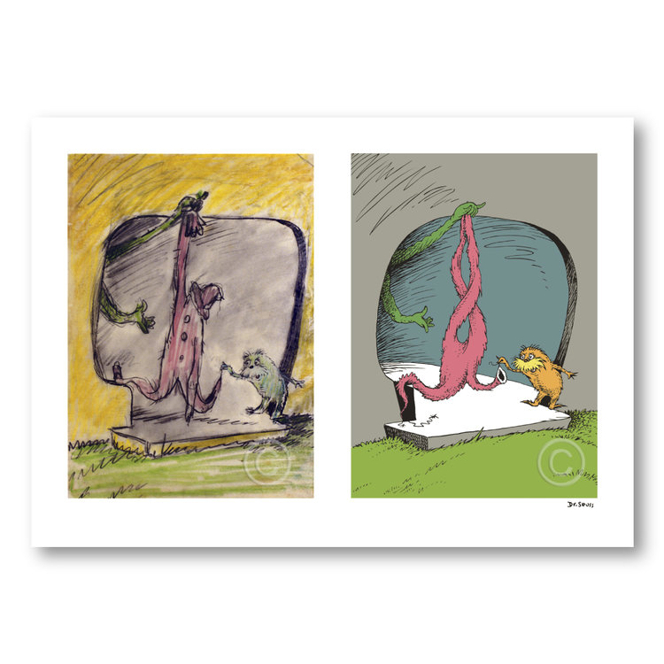 DR. SEUSS - A Thneed's a Fine Something That All People Need! - Diptych - Fine Art Pigment Print on Acid-Free Paper - 17.5 x 24.5 inches