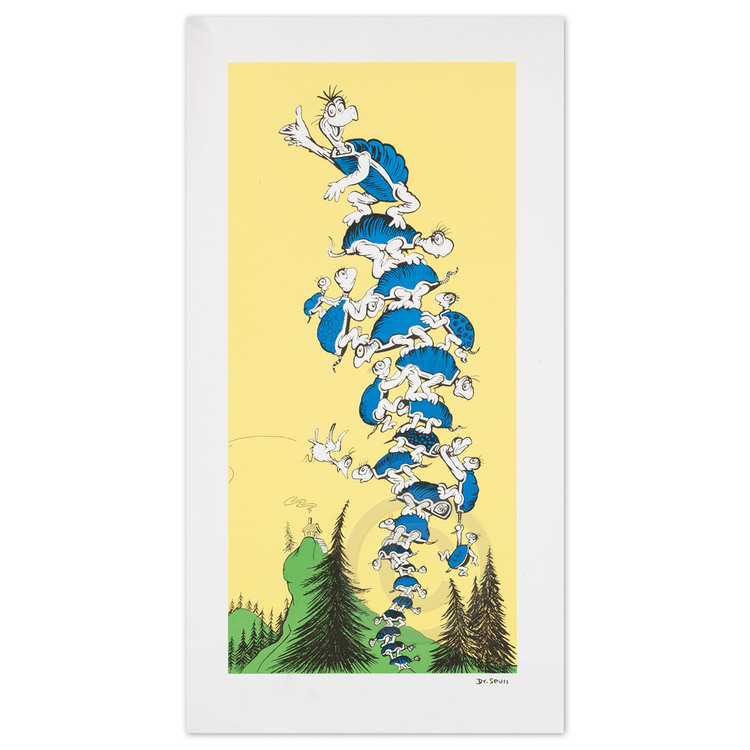 DR. SEUSS - Turtle Tower - Lithograph on Coventry Rag Paper - 20 x 9.5 inches