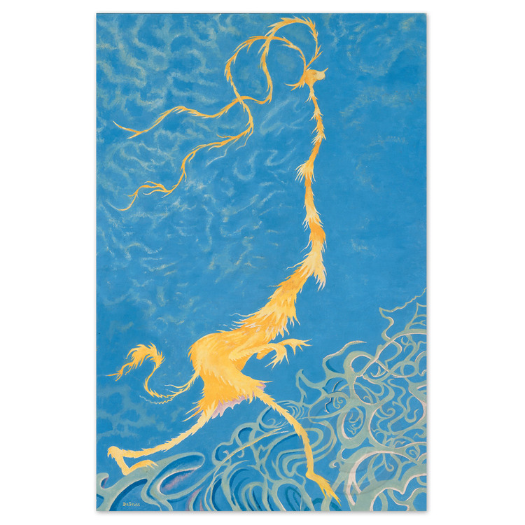 DR. SEUSS - Golden Girl - Serigraph on Archival Canvas - 36 x 24 inches