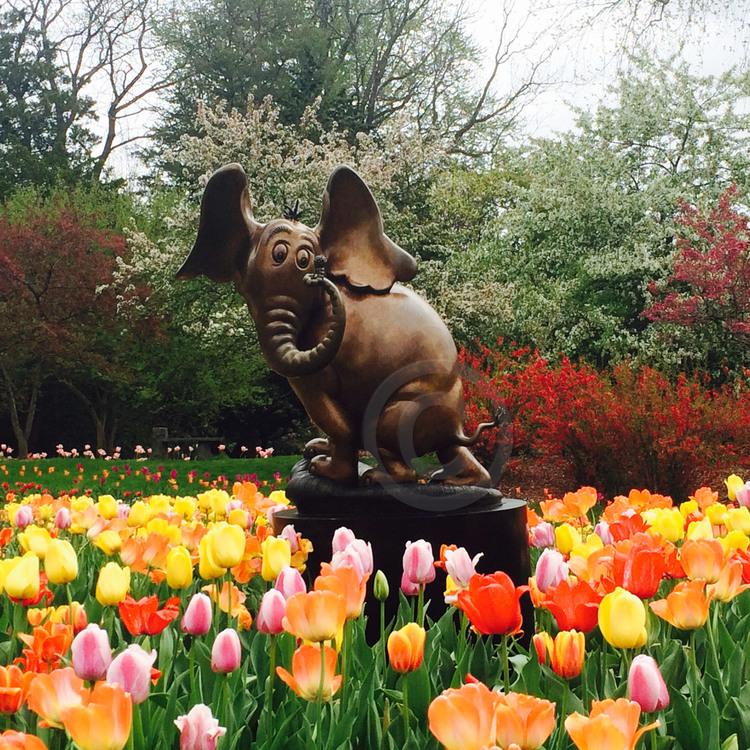 DR. SEUSS - Horton Hears a Who! - Large Scale - Large Scale Bronze Sculpture - 46.5”h x 47"w x 25"d