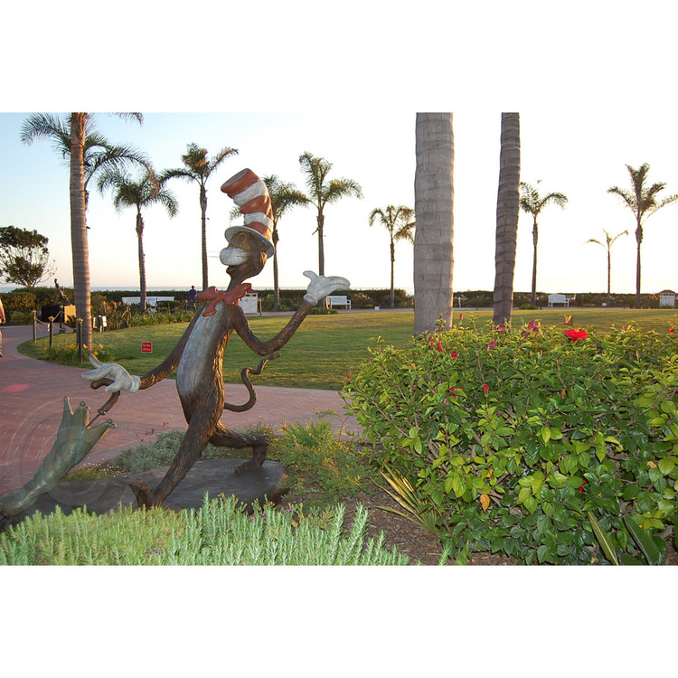 DR. SEUSS - The Cat in the Hat - Monumental - Monumental Bronze Sculpture - 8'2”h x 6'10"w x 7'3”d