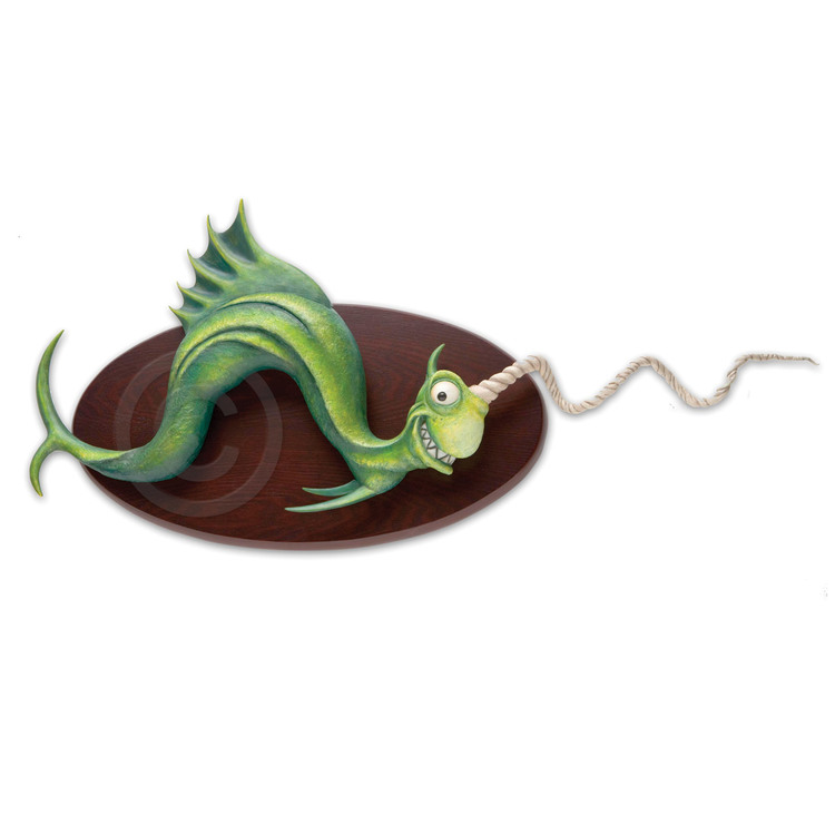 DR. SEUSS - Gimlet Fish - Hand-Painted Cast Resin Sculpture - 14.5” x 35.5” x 2.75”