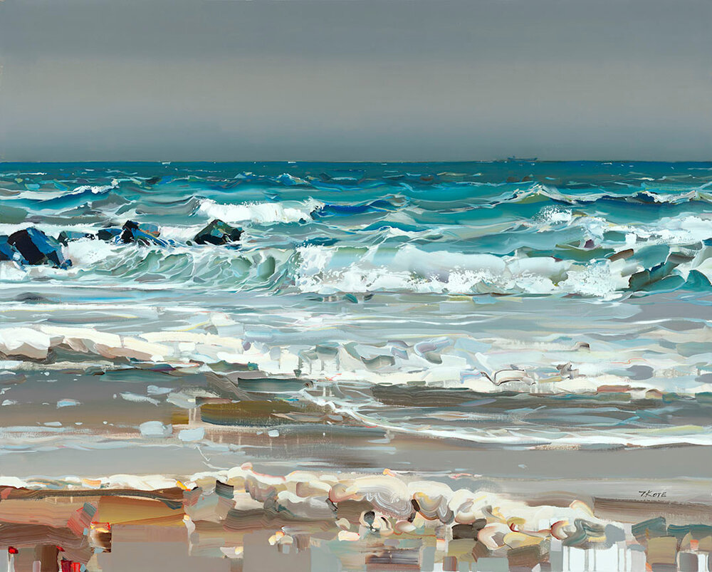 JOSEF KOTE - Best Summer - Embellished Giclee on Canvas - 48 x 60 inches