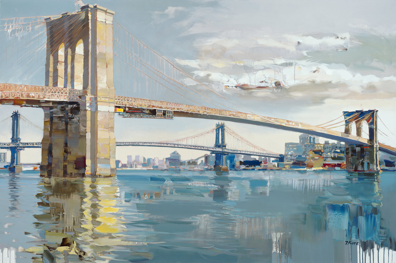 JOSEF KOTE - Glory of Expression - Embellished Giclee on Canvas - 48 x 72 inches