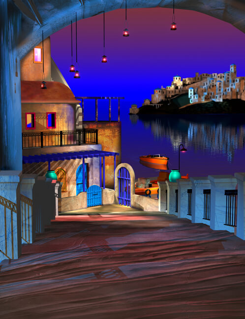 STEPHEN HARLAN - Santorini - Limited Edition on Canvas or Aluminum - 24x32 - 30x40 - 36x48 - 45x60 - 48x64