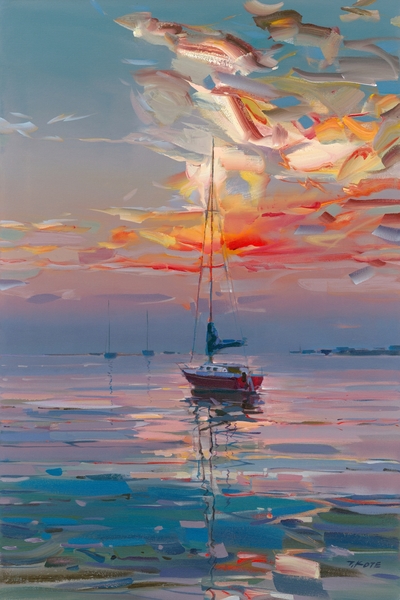 JOSEF KOTE - Longing - Embellished Giclee on Canvas - 36 x 24 inches