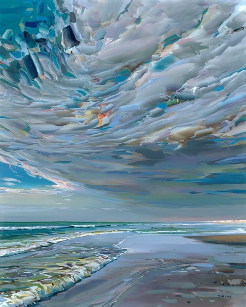 JOSEF KOTE - Exploring the Depths - Embellished Giclee on Canvas - 50 x 40 inches