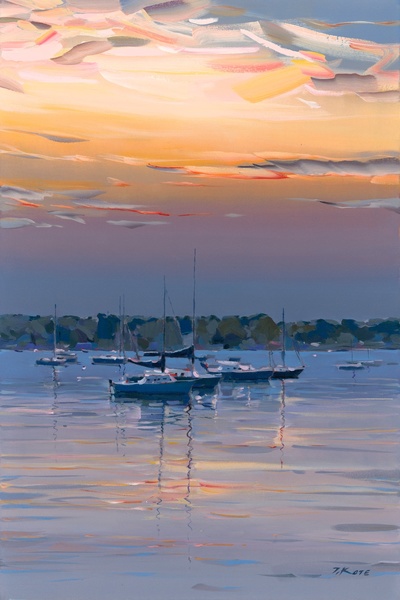 JOSEF KOTE - Blissfully - Embellished Giclee on Canvas - 36 x 24 inches