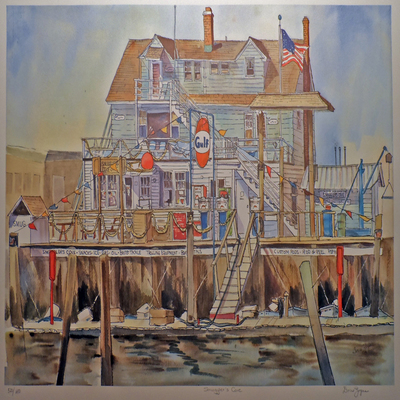 DORIS ZOGAS - Smuggler's Cove - Limited Edition Print - 22 x 15.5 inches