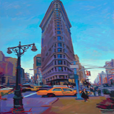 NICK PACIOREK - Flatiron Split - Giclee on Canvas - 58x30 inches