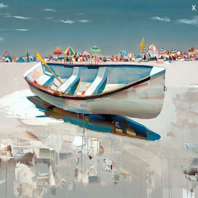 JOSEF KOTE - Sunny Days - Embellished Giclee - 40x60 inches