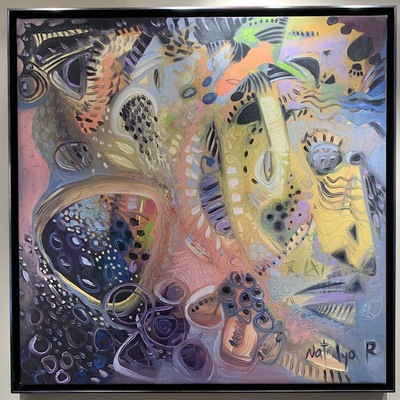 NATALYA ROMANOVSKY - Evolution 2 - Oil on Canvas - 40x40 inches