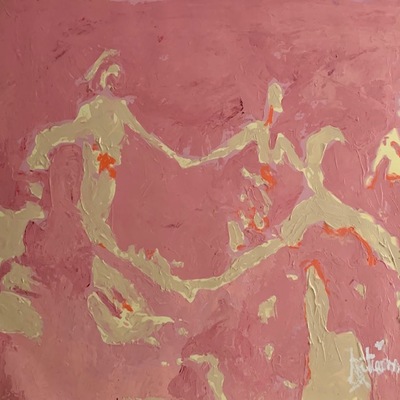 AUTUMN de FOREST - Matisse Dance - Acrylic on Canvas - 24 x 32 inches