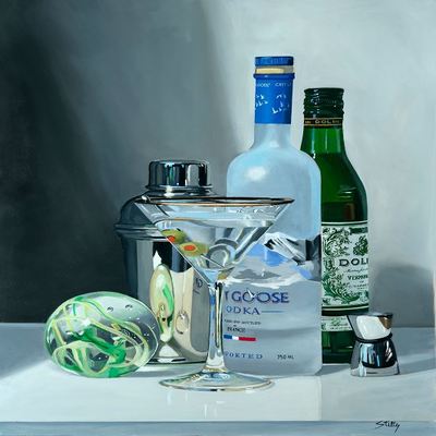 THOMAS STILTZ - Martini Magic - Giclee on Canvas - 30x22 inches