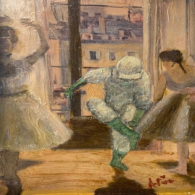 AUTUMN de FOREST - PPE Ballet-Degas - Acrylic on Canvas - 32 x 24 inches
