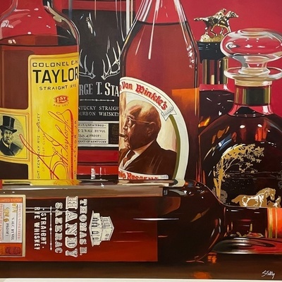 THOMAS STILTZ - Grand Tasting of Kentucky's Best - Oil on Canvas - 36x36 inches