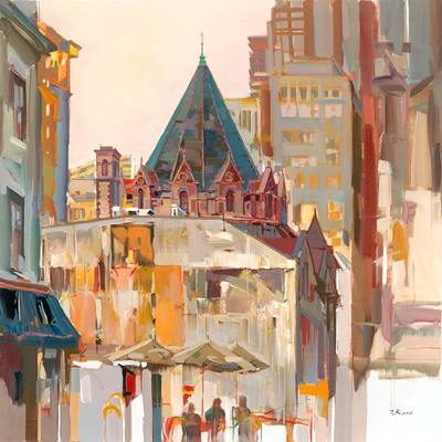 JOSEF KOTE - Closer - Acrylic on Canvas - 40x40 inches