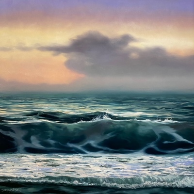 BRIAN O'NEILL - Rising Beauty - Oil on Panel - 16x12 inches