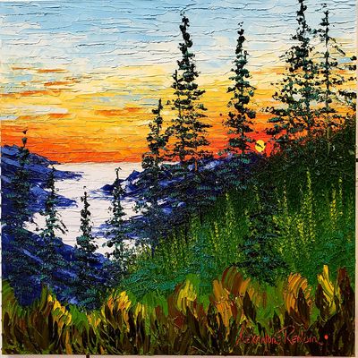 ALEXANDRE RENOIR - King's Peak - Oil on Canvas - 24x30 inches