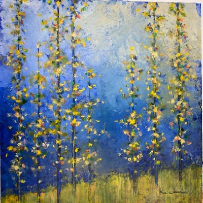 JEFF KOEHN - Summer Evening - Oil on Canvas - 41x41 inches