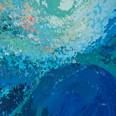 MARGARET JUUL - Ocean Symphony - Acrylic on Canvas - 48x60 inches